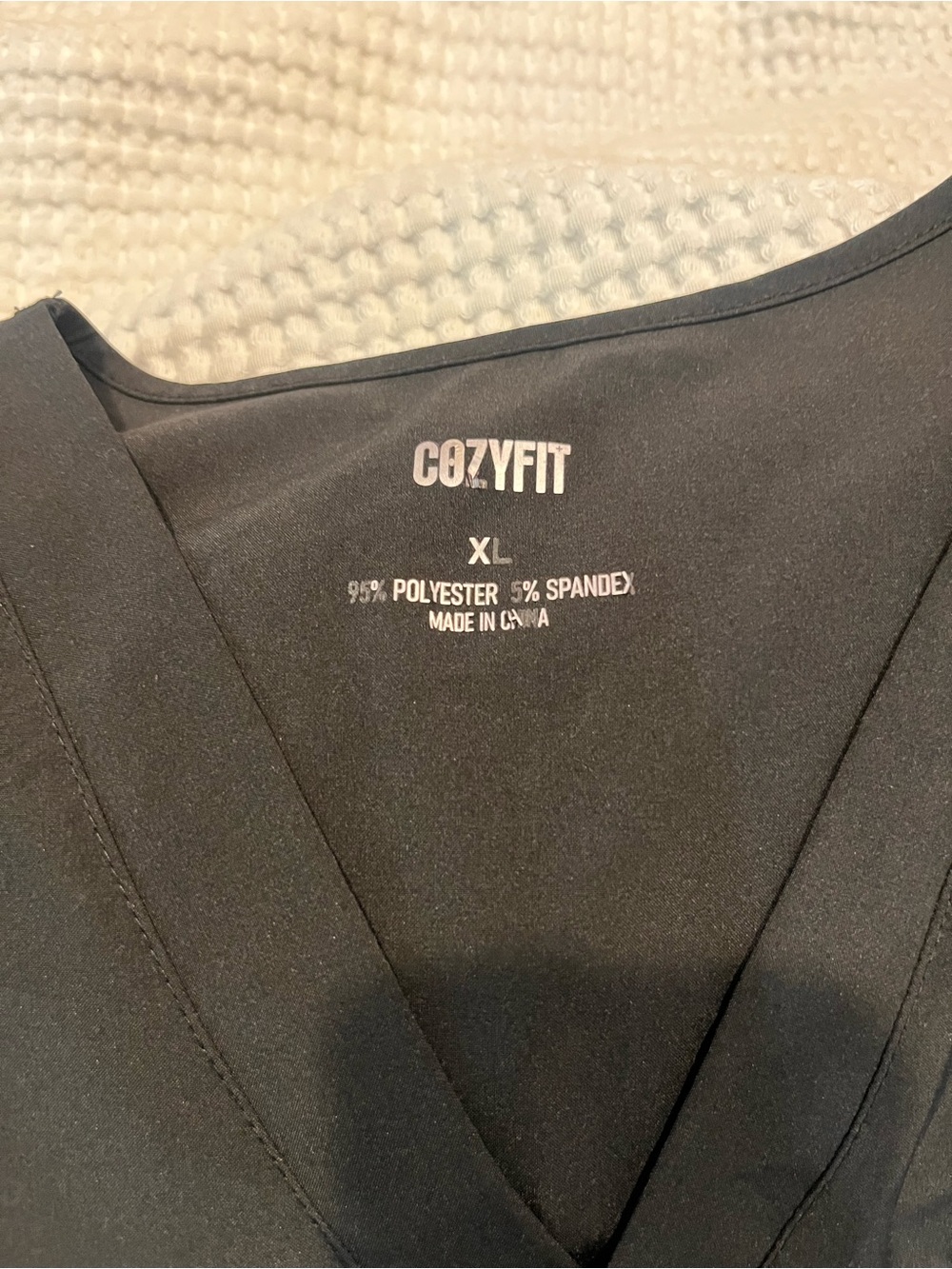 Black V-Neck Scrub Set